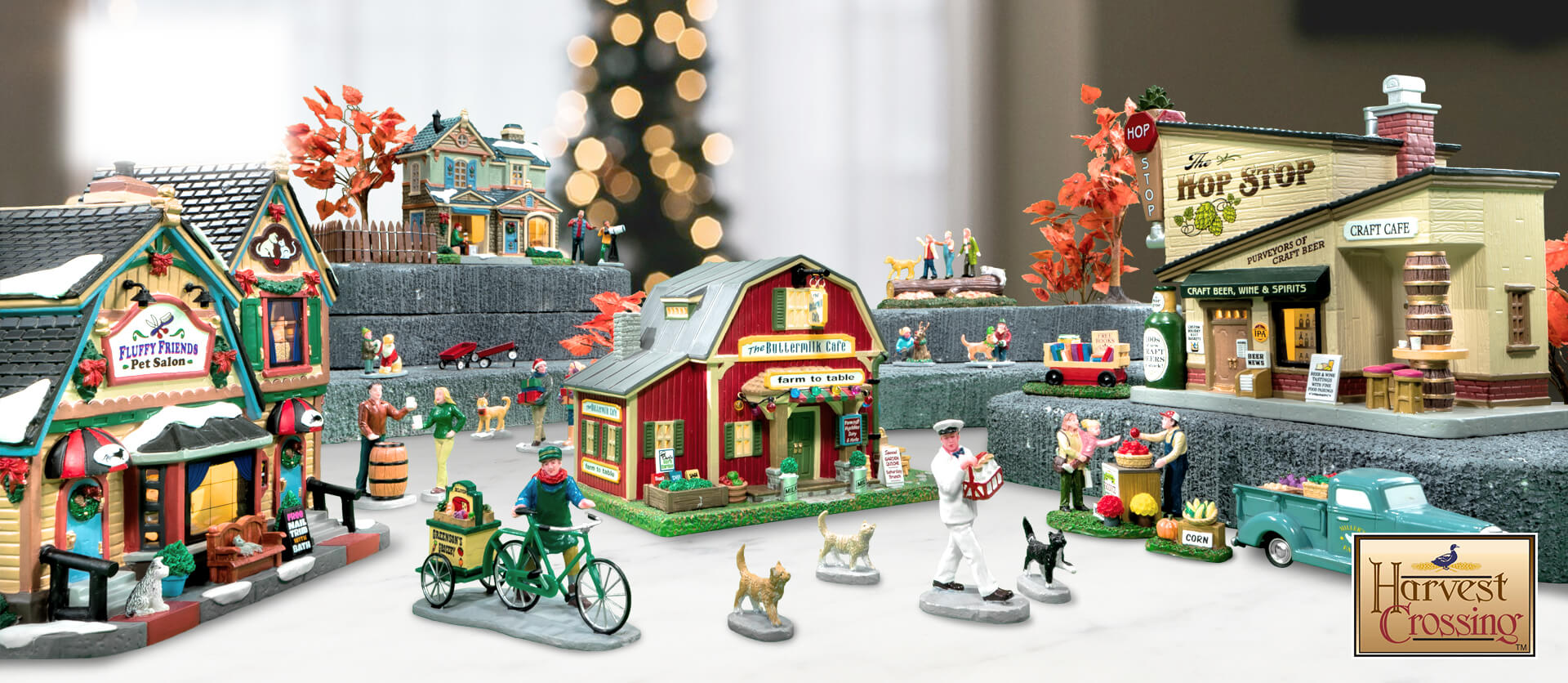 Lemax Harvest Crossing Lighted Buildings